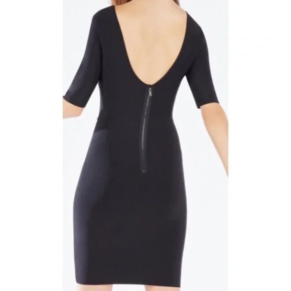 NWT BCBGMaxazria Jaydan Pointelle Trim Dress - Picture 2 of 7